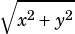 √︃ -2--2-
  x +y
