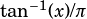 tan-1(x)/π 