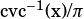 cvc-1(x)/π 