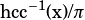 hcc-1(x)/π 