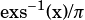 exs-1(x)/π 