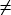 ̸=