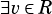 ∃v∈R