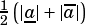 1(|a-|+ |a|)
2