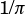 1/π