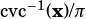 cvc-1(x)/π 