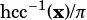 hcc-1(x)/π 