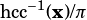 hcc-1(x)/π 