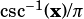 csc-1(x)/π 