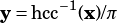 y= hcc-1(x)/π
