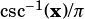 csc-1(x)/π 