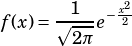        1  -x2
f(x)=⎷2-πe  2