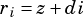 ri= z+ di