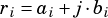 ri= ai+j·bi